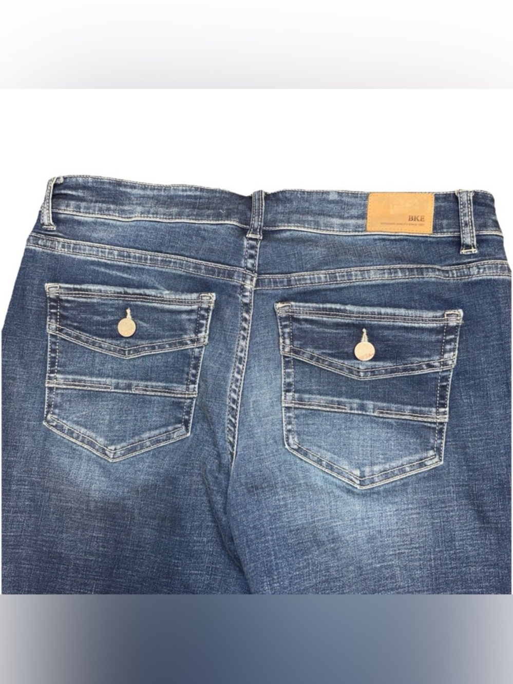 BKE Victoria Universal Fit Boot Mid Rise Jeans Size 32x31.5 (Fit 35x31.5) - Picture 8 of 8